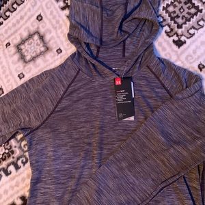 Purple UA Hooded Long Sleeve